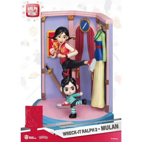  Beast Kingdom Wreck It Ralph 2: Mulan DS 054 D Stage Statue, Multicolor, 6 inches