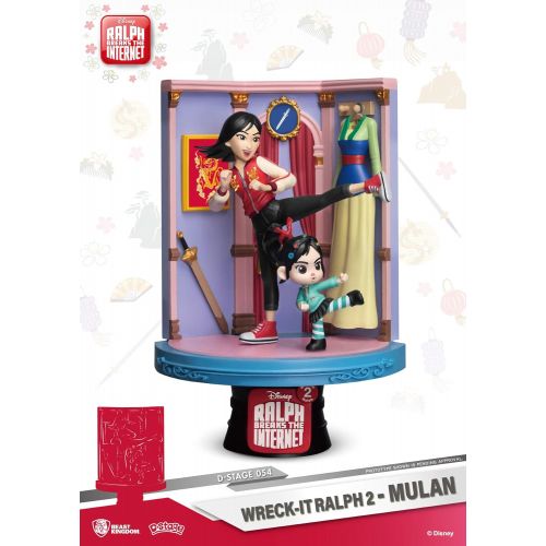  Beast Kingdom Wreck It Ralph 2: Mulan DS 054 D Stage Statue, Multicolor, 6 inches