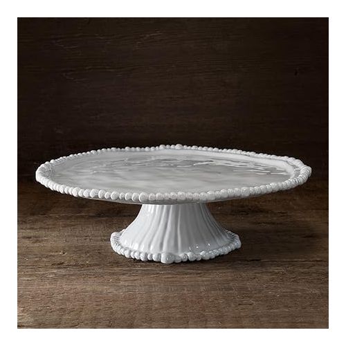  Beatriz Ball Pedestal Cake Plate, White