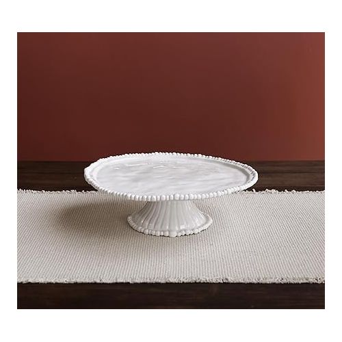  Beatriz Ball Pedestal Cake Plate, White