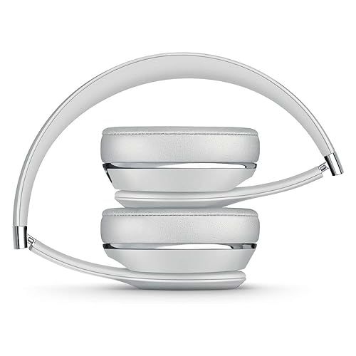 비츠 Beats Solo3 Wireless On-Ear Headphones - Apple W1 Headphone Chip, Class 1 Bluetooth, 40 Hours of Listening Time, Built-in Microphone - Satin Silver (Latest Model)