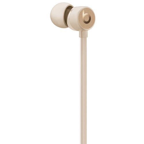비츠 Urbeats3 Wired Earphones With Lightning Connector - Tangle Free Cable, Magnetic Earbuds, Built In Mic And Controls - Gold