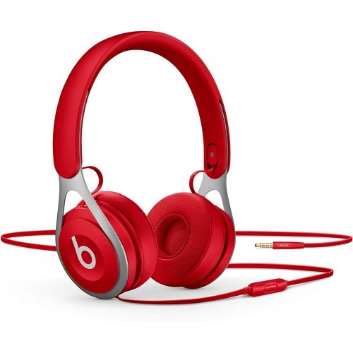 비츠 Beats Ep Wired On-Ear Headphones - Battery Free For Unlimited Listening, Built In Mic And Controls - Red