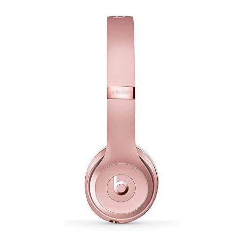 비츠 Beats Solo3 Wireless On-Ear Headphones - Apple W1 Headphone Chip, Class 1 Bluetooth, 40 Hours Of Listening Time - Rose Gold (Latest Model)