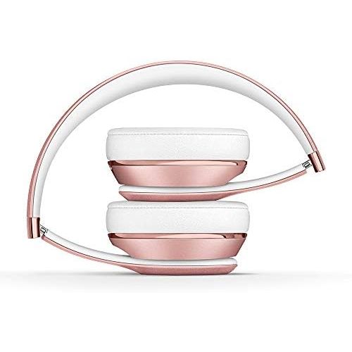 비츠 Beats Solo3 Wireless On-Ear Headphones - Apple W1 Headphone Chip, Class 1 Bluetooth, 40 Hours Of Listening Time - Rose Gold (Latest Model)