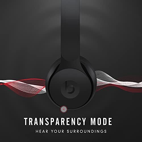 비츠 Beats Solo Pro Wireless Noise Cancelling On-Ear Headphones - Apple H1 HeadphoneChip, Class 1 Bluetooth, Active Noise Cancelling, Transparency, 22 Hours OfListening Time - Black