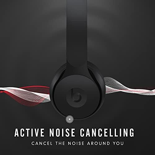 비츠 Beats Solo Pro Wireless Noise Cancelling On-Ear Headphones - Apple H1 HeadphoneChip, Class 1 Bluetooth, Active Noise Cancelling, Transparency, 22 Hours OfListening Time - Black
