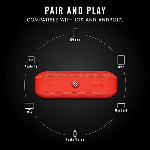 비츠 Beats Pill+ Portable Wireless Speaker - Stereo Bluetooth, 12 Hours Of Listening Time, Microphone For Phone Calls - (PRODUCT)RED