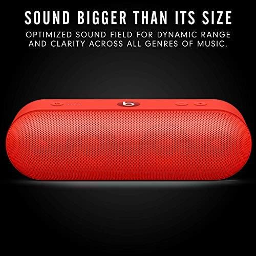 비츠 Beats Pill+ Portable Wireless Speaker - Stereo Bluetooth, 12 Hours Of Listening Time, Microphone For Phone Calls - (PRODUCT)RED