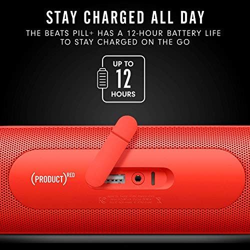 비츠 Beats Pill+ Portable Wireless Speaker - Stereo Bluetooth, 12 Hours Of Listening Time, Microphone For Phone Calls - (PRODUCT)RED