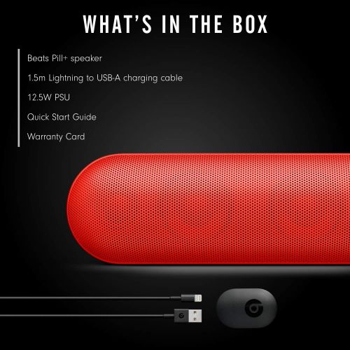 비츠 Beats Pill+ Portable Wireless Speaker - Stereo Bluetooth, 12 Hours Of Listening Time, Microphone For Phone Calls - (PRODUCT)RED