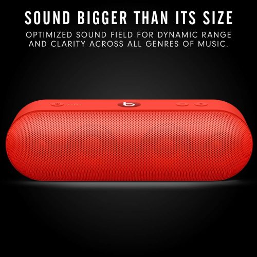 비츠 Beats Pill+ Portable Wireless Speaker - Stereo Bluetooth, 12 Hours Of Listening Time, Microphone For Phone Calls - (PRODUCT)RED