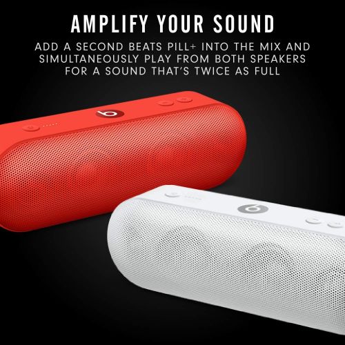 비츠 Beats Pill+ Portable Wireless Speaker - Stereo Bluetooth, 12 Hours Of Listening Time, Microphone For Phone Calls - (PRODUCT)RED