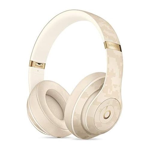 비츠 Beats Studio3 Wireless Noise Cancelling On-Ear Headphones - Apple W1 Headphone Chip, Class 1 Bluetooth, Active Noise Cancelling, 22 Hours Of Listening Time - Sand Dune