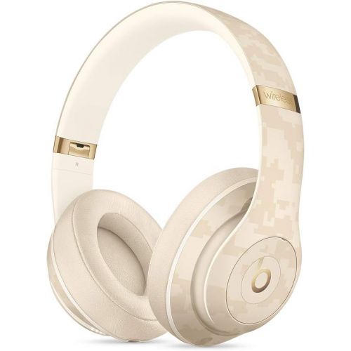 비츠 Beats Studio3 Wireless Noise Cancelling On-Ear Headphones - Apple W1 Headphone Chip, Class 1 Bluetooth, Active Noise Cancelling, 22 Hours Of Listening Time - Sand Dune