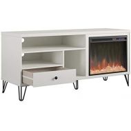 Beaumont Lane Electric Fireplace Heater TV Stand Console up to 65 in White