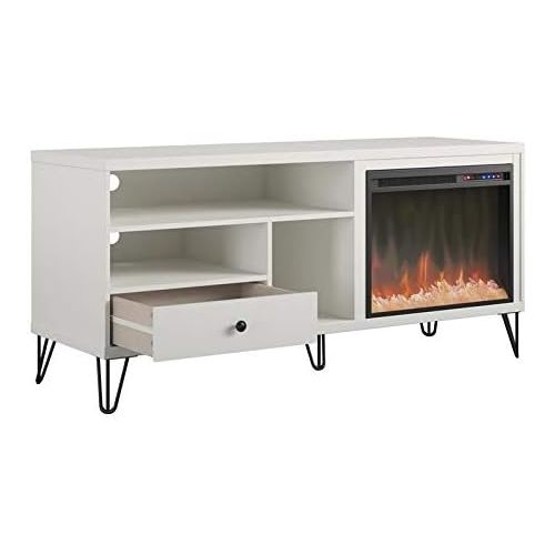  Beaumont Lane Electric Fireplace Heater TV Stand Console up to 65 in White