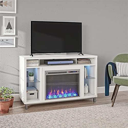  Beaumont Lane Electric Fireplace Heater TV Stand Console up to 48 in White