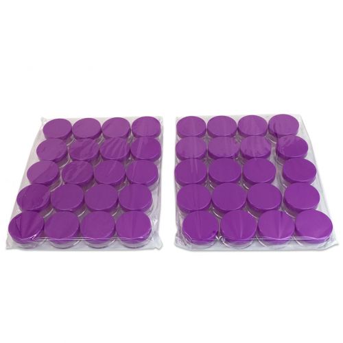  (Quantity: 1000 Pieces) Beauticom 10G/10ML Round Clear Jar with Purple Lids for Pills, Medication, Ointments and Other Beauty and Health Aids - BPA Free