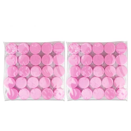  Beauticom 3G/3ML Round Clear Jars with Pink Lids for Acrylic Powder, Rhinestones, Charms and Other Nail Accessories - BPA Free (Quantity: 1000 Pieces)