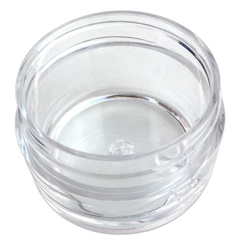  Beauticom 120 Pieces 20G/20ML Round Clear Jars with BLACK Lids for Lotion, Creams, Toners, Lip Balms, Makeup Samples - BPA Free