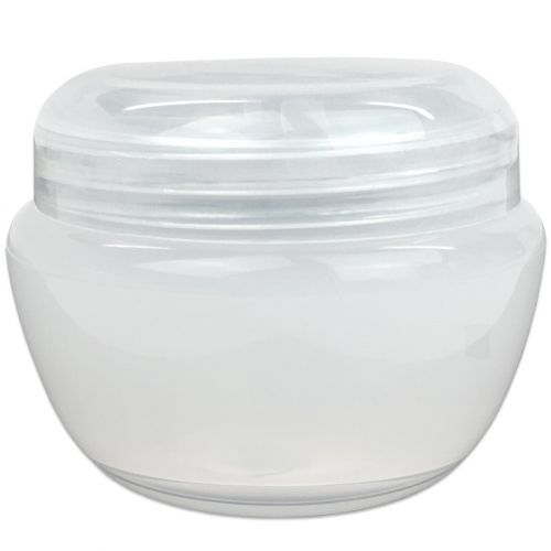  Beauticom 72 Pieces 30G/30ML (1 Oz) White Frosted Container Jars with Inner Liner for Small Jewelry, Beads, Charms, Rhinestones, Nail Accessories - BPA Free