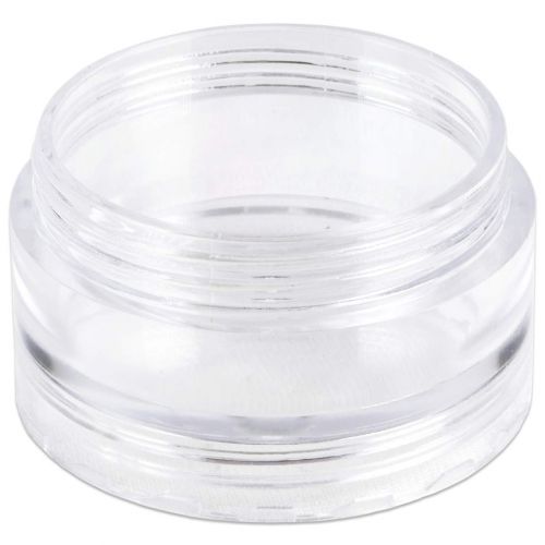  Beauticom 144 Pack(864 Pieces) 10G/10ML Round Transparent Stackable Plastic Storage Jar with Clear Lid for Jewelry, Findings, Pins, Small and Loose Items