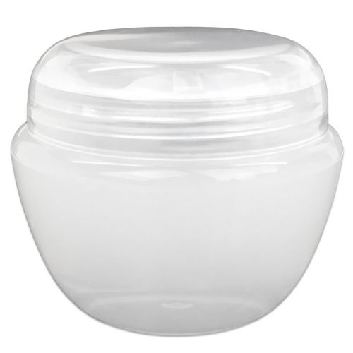  Beauticom 72 Pieces 50G/50ML White Frosted Container Jars with Inner Liner for Small Jewelry, Beads, Charms, Rhinestones, Nail Accessories - BPA Free