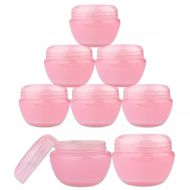 Beauticom 72 Pieces 30G/30ML (1 Oz) Pink Frosted Container Jars with Inner Liner for Small Jewelry, Beads, Charms, Rhinestones, Nail Accessories - BPA Free