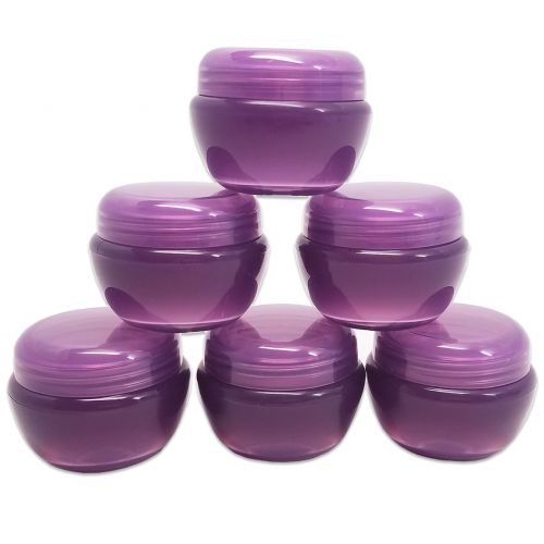  Beauticom 72 Pieces 50G/50ML PURPLE Color Frosted Container Jars with Inner Liner for Small Jewelry, Beads, Charms, Rhinestones, Nail Accessories - BPA Free