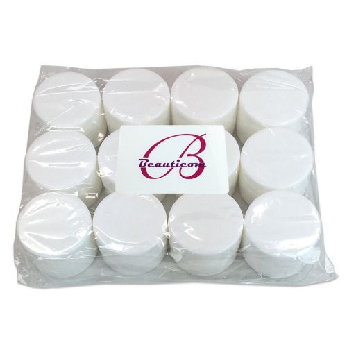  Beauticom 300 Pieces 7G/7ML (0.25oz) WHITE Sturdy Thick Double Wall Plastic Container Jar with Foam Lined Lid for Lotion, Creams, Toners, Lip Balms, Makeup Samples - BPA Free