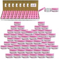 (Quantity: 1000 Pcs) Beauticom 5G/5ML Round Clear Jars with Pink Lids for Small Jewelry, Holding/Mixing Paints, Art Accessories and Other Craft Supplies - BPA Free