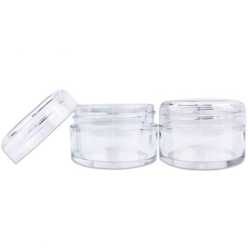  Beauticom 450 Pieces 20G/20ML Round Clear Jars with Screw Cap Lid for Scrubs, Oils, Salves, Creams, Lotions - BPA Free