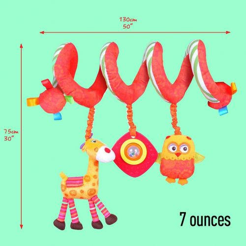  Beautiful Valley Baby Activity Toy - Wrap Around Stroller, Crib, Pram, Bassinet - Bed Hanging Toys, Baby Stroller Toy, Car Seat Toy - Music Mobile