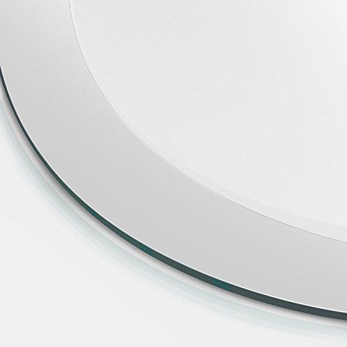  Beauty4U Round Mirrors - 19.7inch Diameter Beveled Wall Mirror HD Vanity Make Up Mirror Tiles for Wall Decor