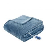 Beautyrest Heated Plush Throw Blanket in Lavender