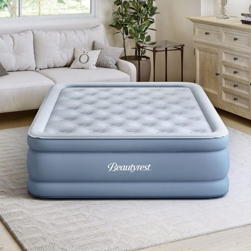 뷰티레스트 Beautyrest Posture Lux Air Bed Mattress with Express Pump and Raised Edge Support, 15 Full