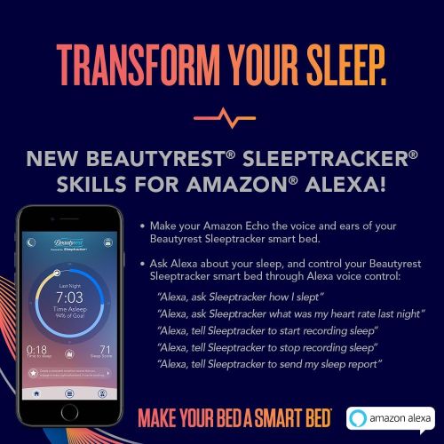 뷰티레스트 Beautyrest Sleeptracker Monitor  Wearable-Free Sleep Tracker  Intuitive App and Alexa Enabled