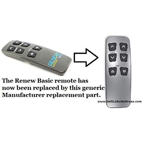  Beautyrest Motion Beautyrest Renew Basic (New 2019 Silver Non-Logo Versions) Replacement Remote Control for Adjustable Beds