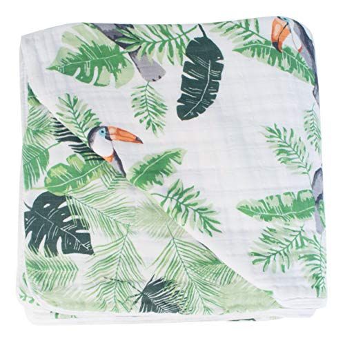  Bebe au Lait Premium Cotton Muslin Snuggle Blanket - Rio and Palms