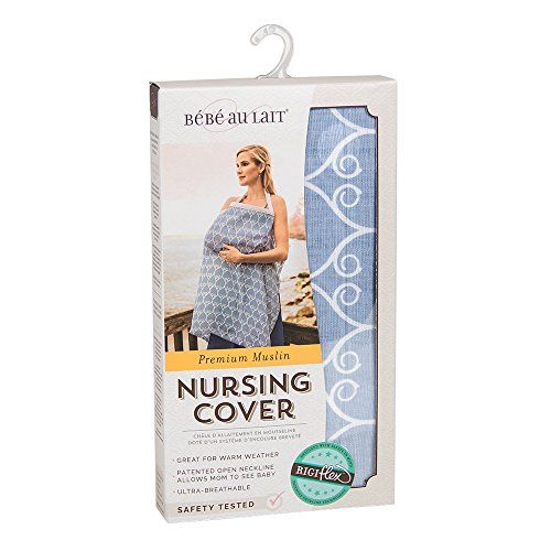  [아마존베스트]Bebe au Lait Premium Muslin Nursing Cover, Porta