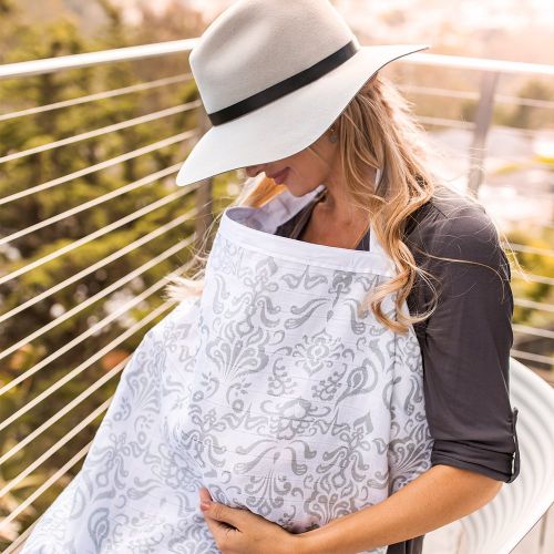  [아마존베스트]Bebe au Lait Premium Muslin Nursing Cover, Atherton