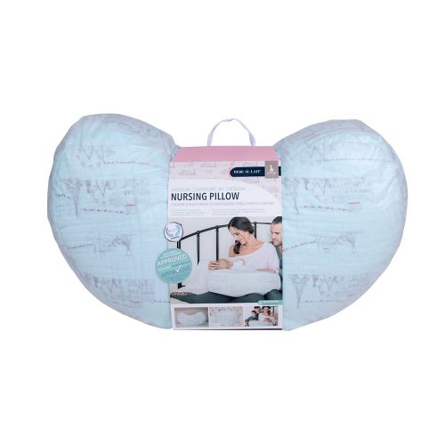  Bebe au Lait Premium Muslin Nursing Pillow, Carousel Pink