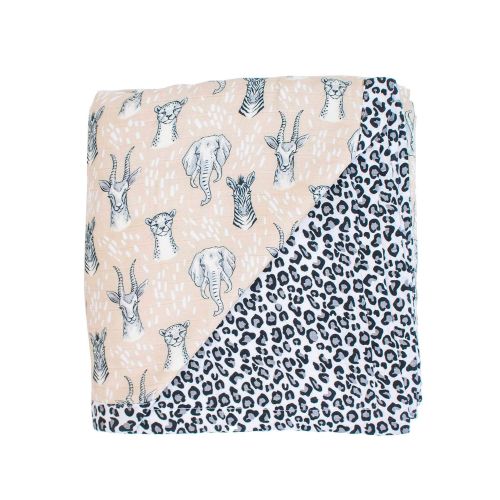  Bebe au Lait Oh So Soft Muslin Snuggle Blanket, Rosy and Dewdrops