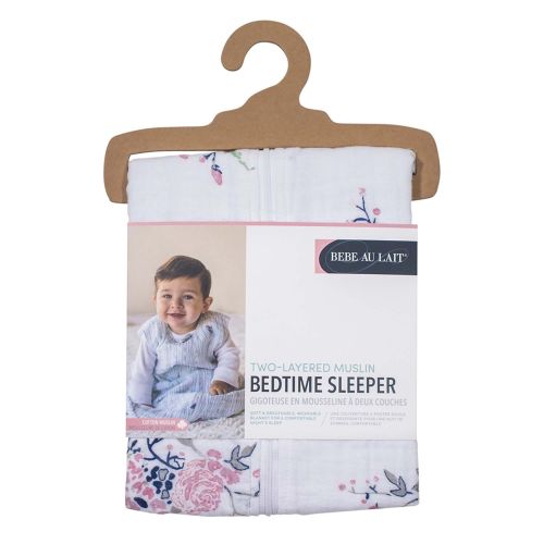  Bebe au Lait Muslin Bedtime Sleepers, Garland, 6-12 Months