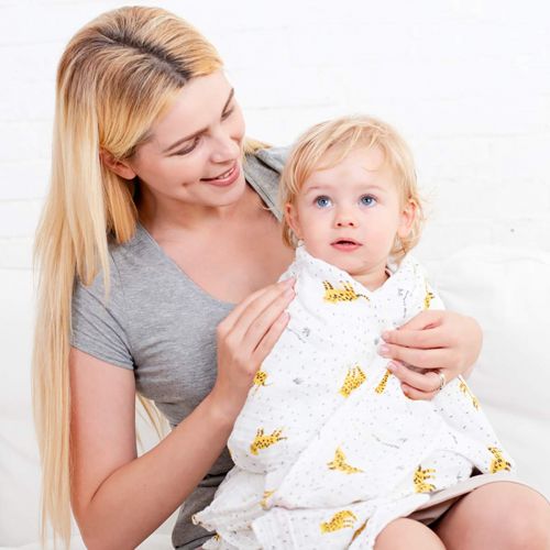  Bebear Bebamour Muslin Swaddle Blankets for Baby Girls Boys and Infants Light and Breathable Baby Swaddle...