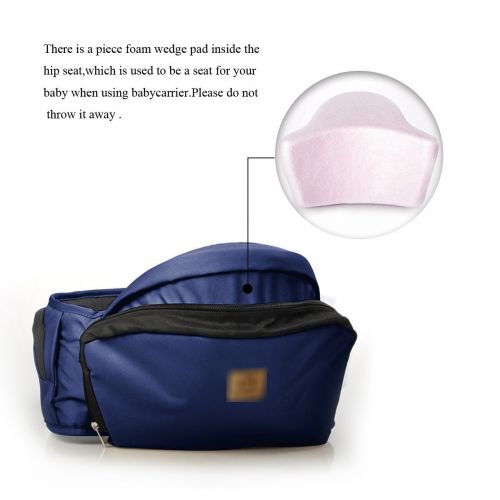  Bebear Bebamour Lightweight Baby Toddler Hip Seat Carrier Baby Waist Seat (Dark Blue)