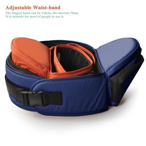  Bebear Bebamour Lightweight Baby Toddler Hip Seat Carrier Baby Waist Seat (Dark Blue)