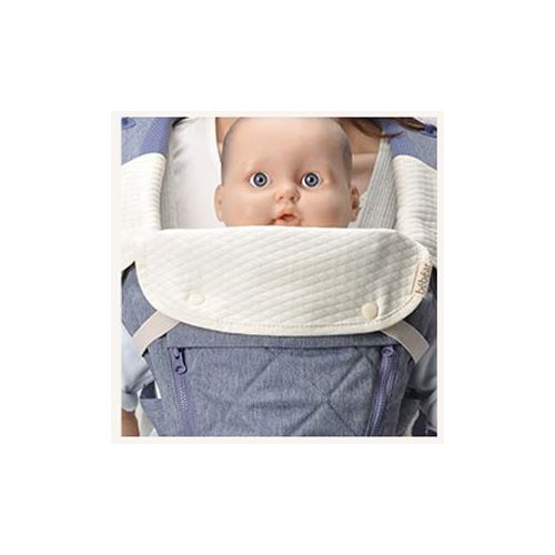  Bebear Bebamour Natural Baby Drool and Teething Pad for All Carry Positions Baby Carrier White Drool Bib for Boys & Girls