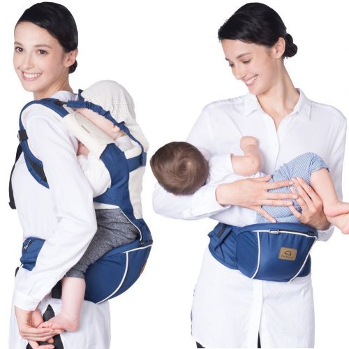  [아마존베스트]Bebear Bebamour New Style Designer Sling and Baby Carrier 2 in 1,Approved by U.S. Safety Standards,Dark Blue